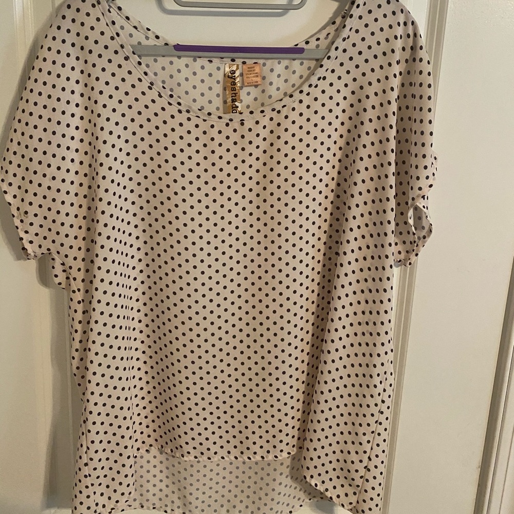 Polka dot blouse